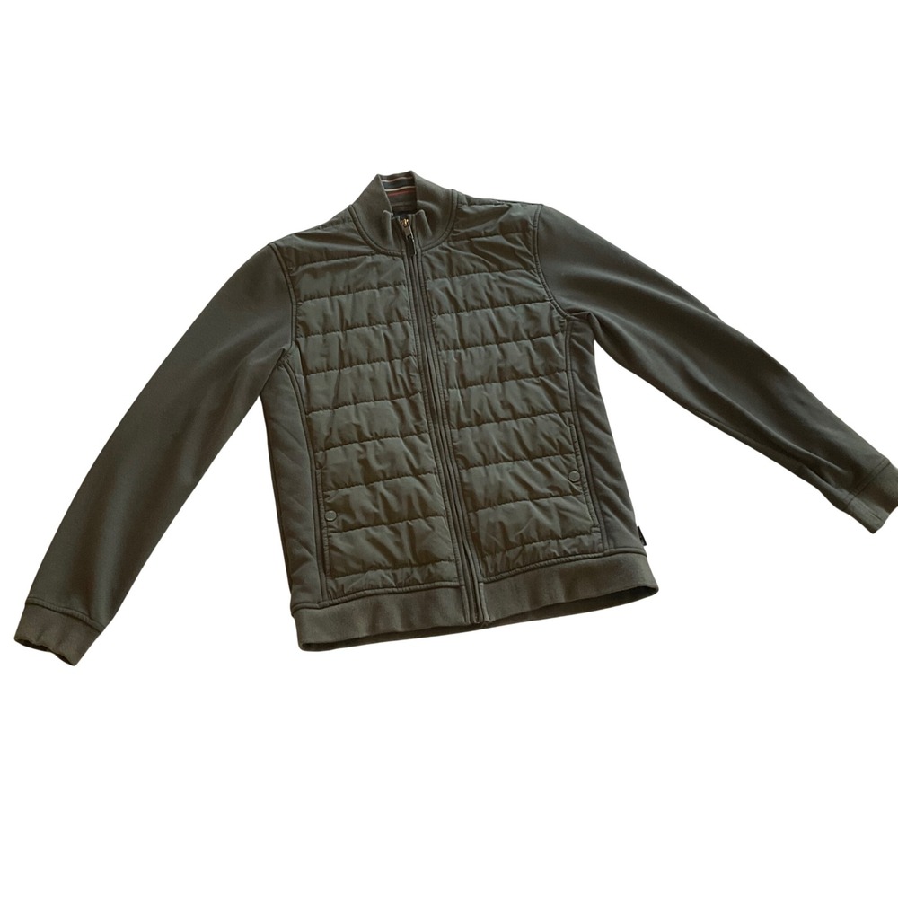 Ted Baker London Green Quilted Jacket‎ Full zip Lightweight WomePuffer Size 3